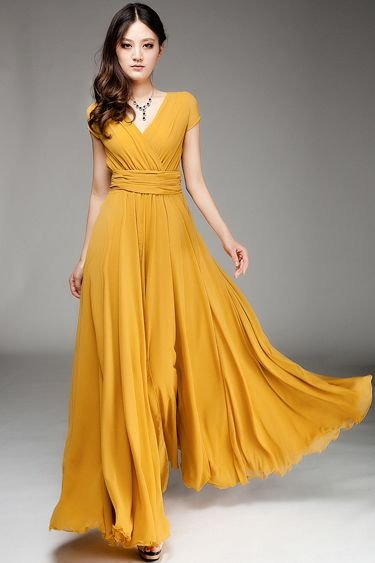 yellow summer dress