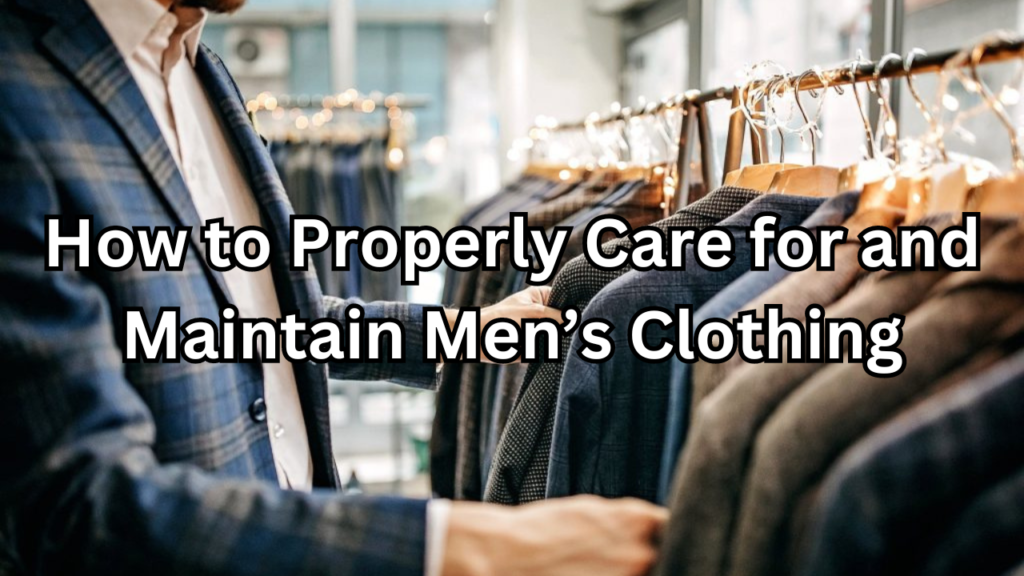 Maintain Men's Clothing