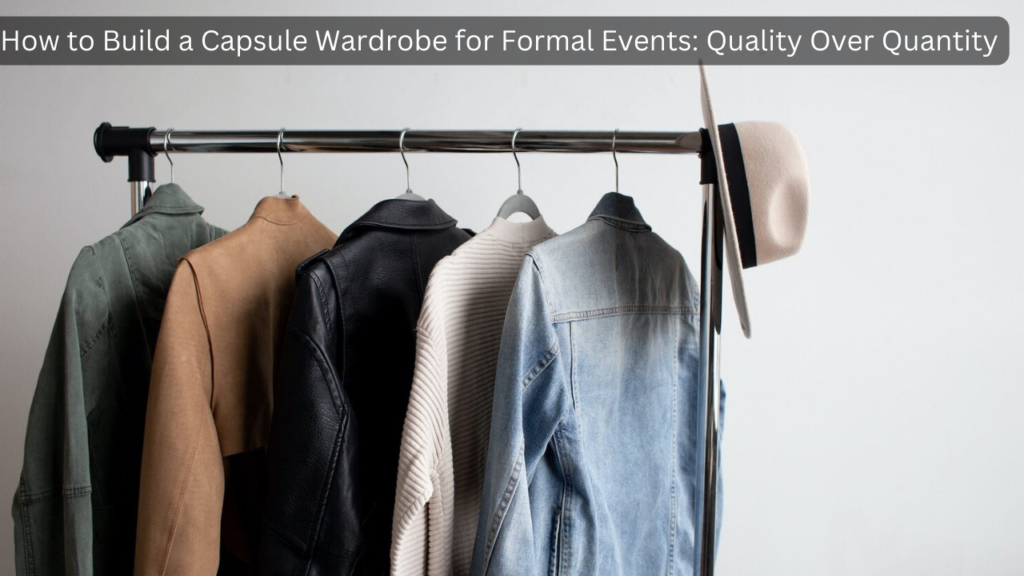 Capsule Wardrobe for Formal Events